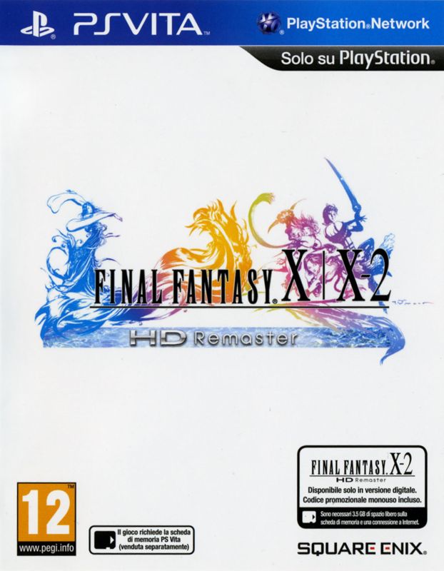 Final Fantasy X X-2 HD Remaster box art for Playstation Vita